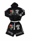 Black “V10” Windbreaker Sets