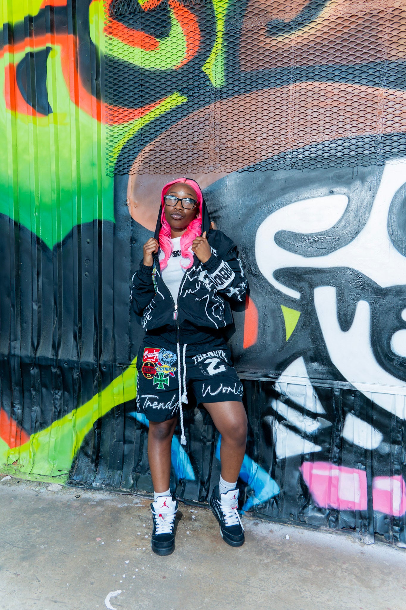 Black “V10” Windbreaker Sets